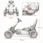 White 12V Electric Go Kart for Kids with Adjustable Speed Perfect for Children's Fun - Image 3