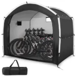 7.2×5.1×6 Ft Outdoor Bike Storage Shed Tent Waterproof Bicycle Shelter for 5 Bikes - Image 3