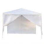 3 x 3m Four Sides Portable Home Use Waterproof Tent with Spiral Tubes White - Image 14