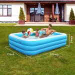 Inflatable Swimming Pools Inflatable Lounge Pool for Kids Baby Adult Inflatable Water Ball Pool for Outdoor Garden Backyard Summer Water Party 120*72*24in No shipments on weekends - Image 11