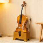 4/4 Natural Retro brown cello base with foam protective layer - Image 19