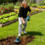 Cordless Tiller Cultivator,800W Electric Cordless Tiller Cultivator, 21V Battery Powered Soil Tiller with 6.69" Depth 8.66" Width, Handheld Garden Cultivator for Garden Yard Planting - Image 7
