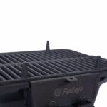 Oval Cast Iron Grill Outdoor, Portable Charcoal Grill and Tabletop Cast Iron Skillet - 100% Cast Iron, Enameled, Durable, Small Charcoal Grill, Camping Stove, Hibachi Grill -Does not support self pick - Image 11