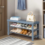 XM-304B Rectangle Carbon Steel Metal Assembly 5-Shelf Storage Rack Silver Gray - Image 46