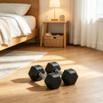 Hex Rubber Dumbbell Set – No-Roll Hexagonal End Construction for Strength Training - Image 5