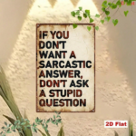 CIFbuy Vintage Humorous Slogan Metal Sign, Sarcastic Quote Iron Wall Plaque, Funny English Saying Home Decor, 7.87x11.81in Retro Tin Si TikTok, TikTok, n Si Self-pickup Logiopics - Image 5