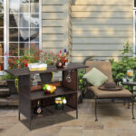 Modern Stylish And Beautiful Bar Table Brown Gradient - Image 18