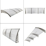 Same Code 87756300 HT-300 x 100 Household Application Door & Window Rain Cover Eaves Transparent Board & Gray Holder - Image 16