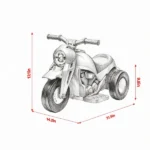Pink 6V Kids 3-Wheel Electric Ride On Motorcycle: Bubble Car with LED Headlight, Music Function for Children Outdoor Play - Image 3