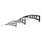 Same Code 99972412 HT-200 x 100 Household Application Door & Window Rain Cover Eaves Black Holder - Image 18