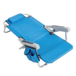 Same Code 56766889 63*65*82cm Short Oxford Cloth Silver White Aluminum Tube Bearing 100kg Beach Chair Blue - Image 14