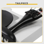 Full Size 4/4 Bunnel Edge Electric Silent Violin with Case Bow Rosin Headphone Connecting Line White - Image 9