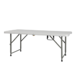 Replace 87607347 4ft Foldable Lift Patio Plastic Table White - Image 16