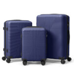 PP Trolley Case 20in 24in 28in 3PCS Suitcase Set Navy Blue - Image 13