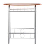 Same Code 35204938 Brown Wood Grain PVC Breakfast Table (One Table and Two Chairs) - Image 16