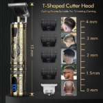 Small LCD Screen Display Professional Men Cordless Hair Clippers Beard Trimmer Cutting Machine Kit (US Logistics For USPS/DHL/Fedex/UPS. No designated logistics accepted TK/TMEU only For self-pickup - Image 6