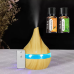 300ml USB Humidifier Diffuser, Ultra Quiet Personal Essential Oil Aromatherapy with 7 Color Night Lights & Remote Control for Home Office Bedroom - Image 5