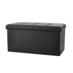 30" Collapsible Storage Ottoman, Black (Shipment from Walmart) - Image 3