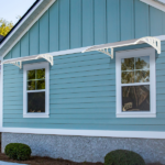 Same Code 28466374 HT-100 x 80 Household Application Door & Window Rain Cover Eaves Brown Board & White Holder - Image 28