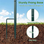 Standing Bird Feeder Squirrel-Proof, 4 Feeding Ports with Perches Heavy-Duty Metal & PC Construction - Image 10