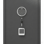 52" Tall Black Rifle Safe, Biometric & Keypad Lock, Adjustable Gun Racks with Built-in Alarm System, Pre-Assembled - Image 10
