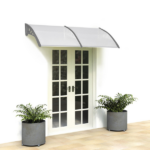 Same Code 52463595 HT-200 x 100 Household Application Door & Window Rain Cover Eaves Canopy Silver & Gray Bracket - Image 32