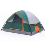 4 Person Waterproof Camping Tent with Rainfly, Easy Setup Dome Tent with Mesh Windows & Skylights, Lightweight Portable Tent for Outdoor Camping, Festivals & Backyard, Green (Shipment from Walmart)