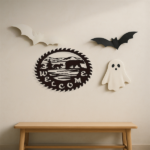 CIFbuy Gothic Bear Sculpture Metal Animal Statue Home Decor Living Room Halloween Christmas Gift (TikTok, temu pick-up service) - Image 4