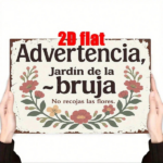 CIFbuy Spanish Witch 2D Flat Metal Wall Art Sign, Vintage Waterproof Rustproof Metal Plaque 7.8X11.8 Inch, Halloween Indoor Outdoor Hom TikTok, TikTok, Hom Self-pickup Logiopics - Image 7