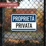 CIFbuy Italian Private Property Vintage Metal Sign Proprietà Privata No Trespassing Garden Garage Iron Wall Decor (TikTok, temu pick-up service) - Image 6