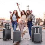 Non-TSA customs lock 5-in-1 PP trolley case, 12in, 16in, 20in, 24in, 28in, PP, dark gray - Image 13