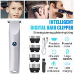 Men Pro Electric Hair Clippers Beard Trimmer Cutting Barber Shaving Machine White (US Logistics For USPS/DHL/Fedex/UPS. No designated logistics accepted TK/TMEU only For self-pickup - Image 4