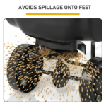 Broadcast Spreader, 70LBS Capacity, Walk-Behind Push Spreader, 15-Level Adjustment, 8 in All Terrain Pneumatic Tires, Lawn Spreaders with Hopper Grate, for Seed, Fertilizer, Ice Melt - Image 8