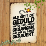 CIFbuy Retro German Slogan Metal Sign, 7.87x11.81in Industrial" Quote Wall Art, Iron Vintage Decor For Home Bar Cafe ikTok, ikTok, t Self-pickup Logiopics - Image 7