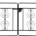 134.5*58.5*213cm Arc Roof Double Layer With Door Wrought Iron Iron Arch Courtyard Black - Image 20