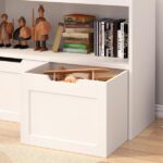 Book Organizer, toy Storage Cabinet Organizer, White - Image 3