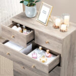 Modern Simple 7-Drawer Dresser Gray - Image 13