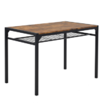 Dining Table Set for 4, Kitchen Table with 2 Chairs and a Bench, 4 Piece Kitchen Table Set for Small Space, Home Kitchen Bar Pub Apartment, Rustic Brown - Image 10