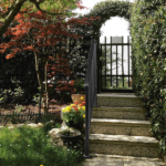[Same Code 11384510 73142795]Artisasset Matte Black Outdoor 3 Level Iron Handrail - Image 9