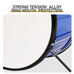 14"x10" 3-Pieces Junior Kids Drum Set Kit Pedal Drum Stick Wrench Drum Stool Dark blue - Image 10
