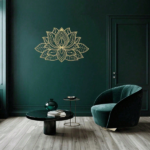CIFbuy™ Iron Mandala Lotus Wall Art, Zen Style Wall Hanging, Luxury Theme Home Decor (TikTok, Temu: Self-pickup available) - Image 5