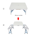 Same Code 69250698 One Piece Folding Table and Chair Aluminum Alloy - Image 11