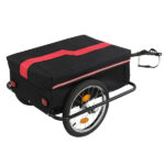 130*68*45cm Steel 100kg 16 Inch Quick Release Wheel Cloth Pocket Trailer Bicycle Trailer Rack - Image 3