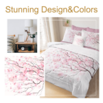 8pcs Halloween Comforter Set, Witch Pattern Bed In A Bag Bedding With Comforter Sheet Sham - 1 Comforter, 2 Pillow Shams, 1 Flat Sheet, 1 Fitted Sheet, 1 Cushion Cover, 2 Pillowcases All season temu can only be self-picked up - Image 9