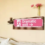 CIFbuy Vintage Dramatic Entrance Aluminum Sign Rustic Wall Art Decor For Home Bar Cafe Garage Easy To Install (TikTok, temu pick-up service) - Image 3