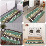 Kitchen Rug Sets 2 Pieces, Washable Kitchen Mats for Floor, Non Slip Soft Kitchen Area Rug Floor Mat for Kitchen, Laundry Room and Hallway (Teal, 20''x32''+20''x60'') - Image 4