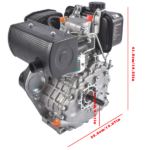 5HP 4-stroke Heavy Duty Single Cylinder Diesel Motor Engine 247CC/3600W (Black) - Image 12
