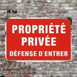 CIFbuy Vintage French Private Property No Trespassing Metal Sign, 8x12 Inch Heavy-Duty Iron Retro, Wall Decor Bilingual English Home Gard ikTok, ikTok, Retro Self-alckup Logioparduty - Image 7