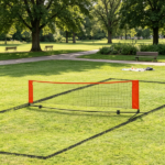 10ft Portable Multi-Sport Net Set - Soccer Tennis/Pickleball/Badminton/Mini Tennis with Sideline for Training Red Includes Storage Bag - Image 7
