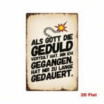 CIFbuy Retro German Slogan Metal Sign, 7.87x11.81in Industrial" Quote Wall Art, Iron Vintage Decor For Home Bar Cafe ikTok, ikTok, t Self-pickup Logiopics - Image 2